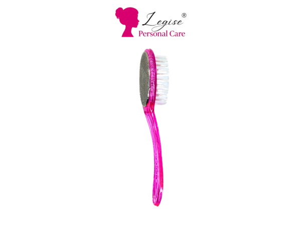 Legise Foot Scraper with Soft Bristle Brush – Crystal Handle - Image 3