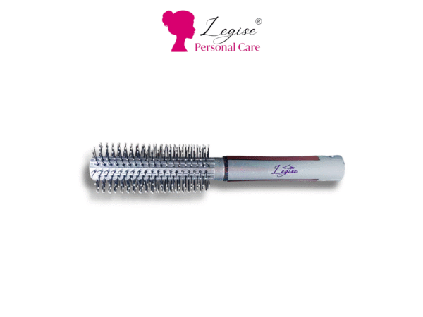 Legise Round Hair Brush – Silver Styling Brush for Blow Drying & Volume - Image 3