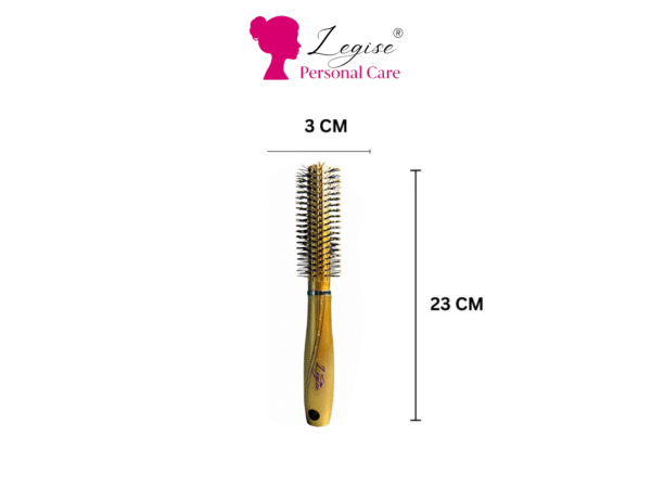 Legise Golden Round Hair Brush – Professional Styling Brush for Volume & Blow Drying - Image 2