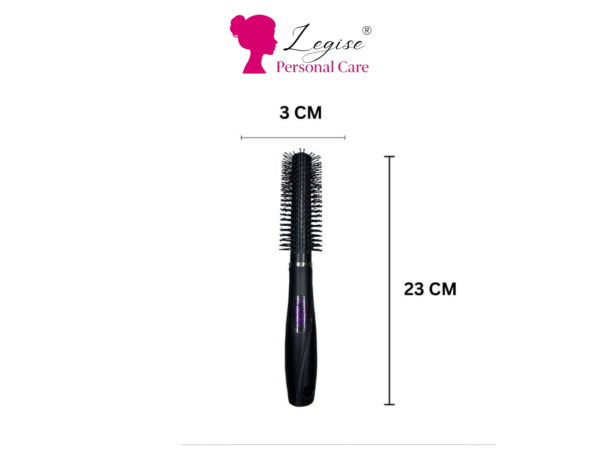 Legise Black Round Hair Brush – Heat-Resistant Styling Brush for Volume & Blow Dry - Image 2