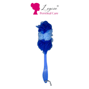 Legise Long Handle Bath Loofah – Dual-Color Body Scrubber for Deep Cleansing & Exfoliation (Blue)