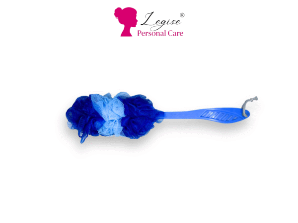 Legise Long Handle Bath Loofah – Dual-Color Body Scrubber for Deep Cleansing & Exfoliation (Blue) - Image 2