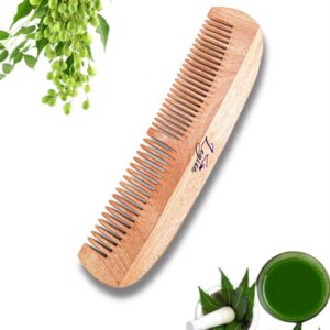 Legise Premium Neem Wood Comb | Hair Growth & Scalp Health | Anti-Dandruff | Eco-Friendly Hair Care Tool