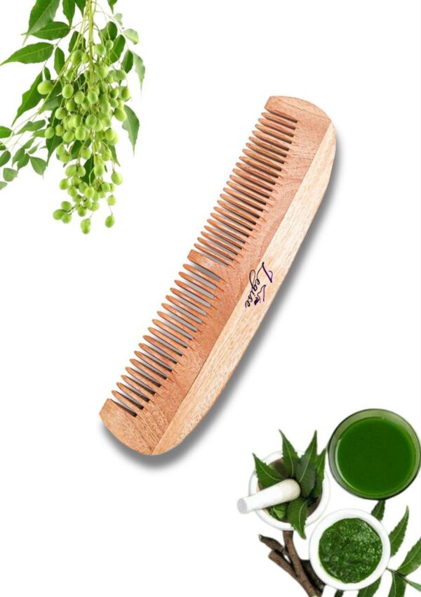Legise Premium Neem Wood Comb | Hair Growth & Scalp Health | Anti-Dandruff | Eco-Friendly Hair Care Tool