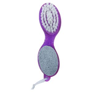 Legise 4-in-1 Foot Scraper Brush | Pedicure Tool with Pumice Stone, Brush, File & Scrubber | Foot Care Essential