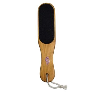 LEGISE | Double-Sided Emery Polish Wooden Foot Scraper | Natural Pedicure Tool for Callus Removal