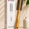 Legise golden round hair brush premium gold finish blow dry brush