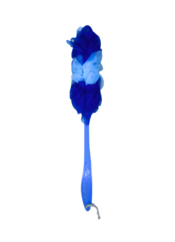 Legise Long Handle Bath Loofah – Dual-Color Body Scrubber for Deep Cleansing & Exfoliation (Blue)